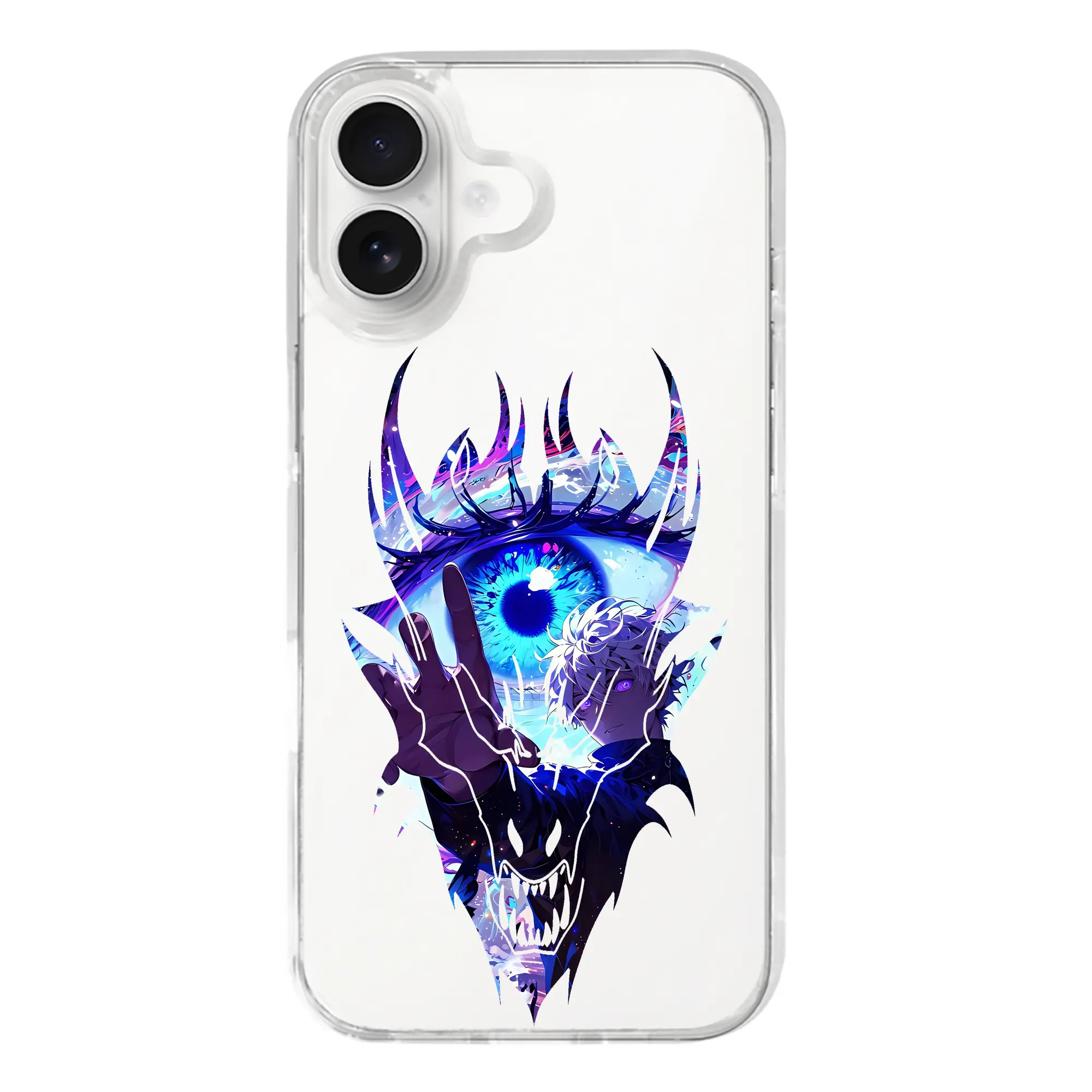 呪術廻戦 グッズ,五条 悟 - iPhone 17シリーズ 透明スマホケース – 薄型・耐衝撃・精密フィット保護カバー